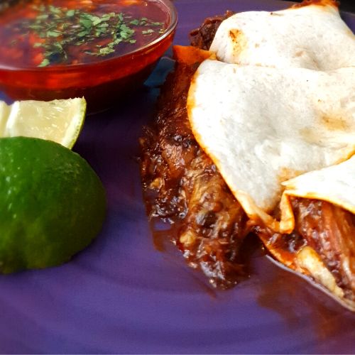 Quesadilla de birria o cochinita pibil